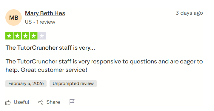TutorCruncher Trustpilot screenshot