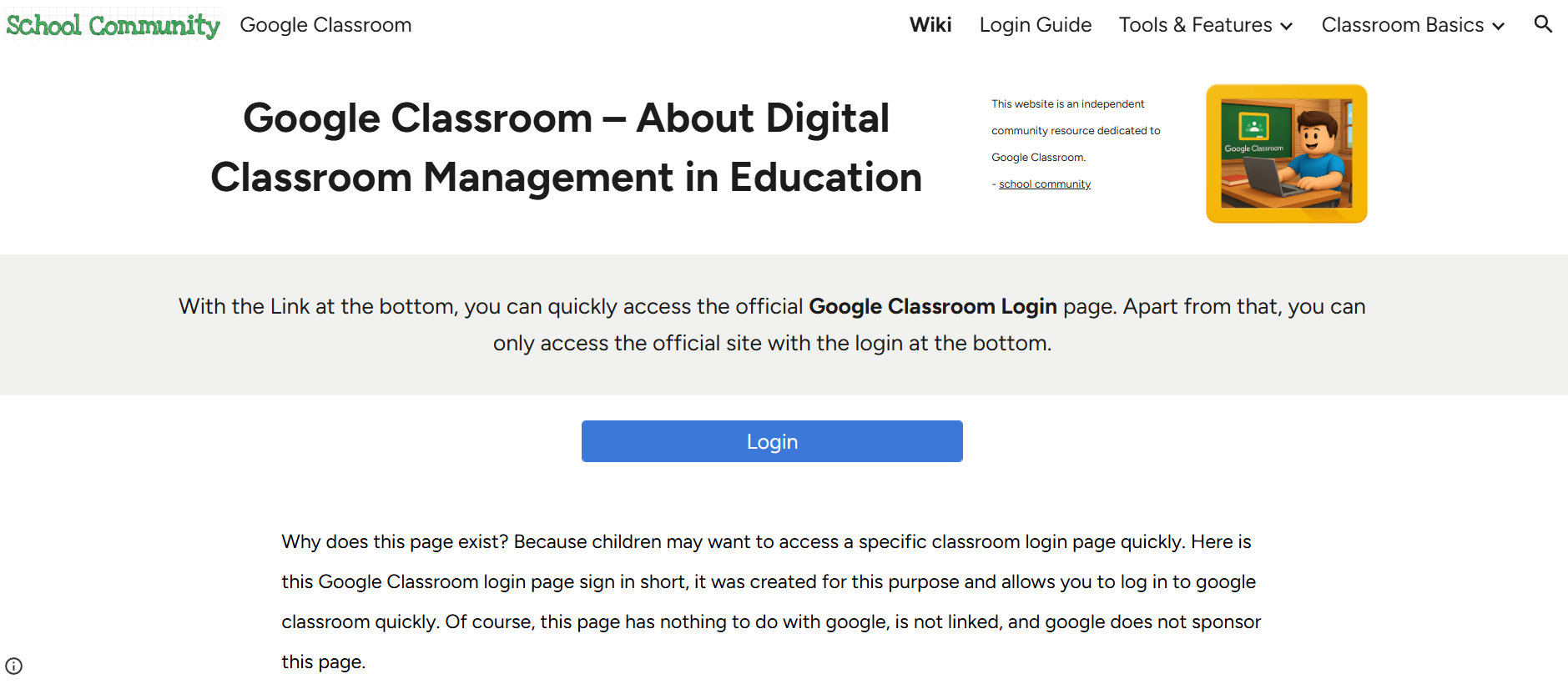 Google Classroom digital classroom management